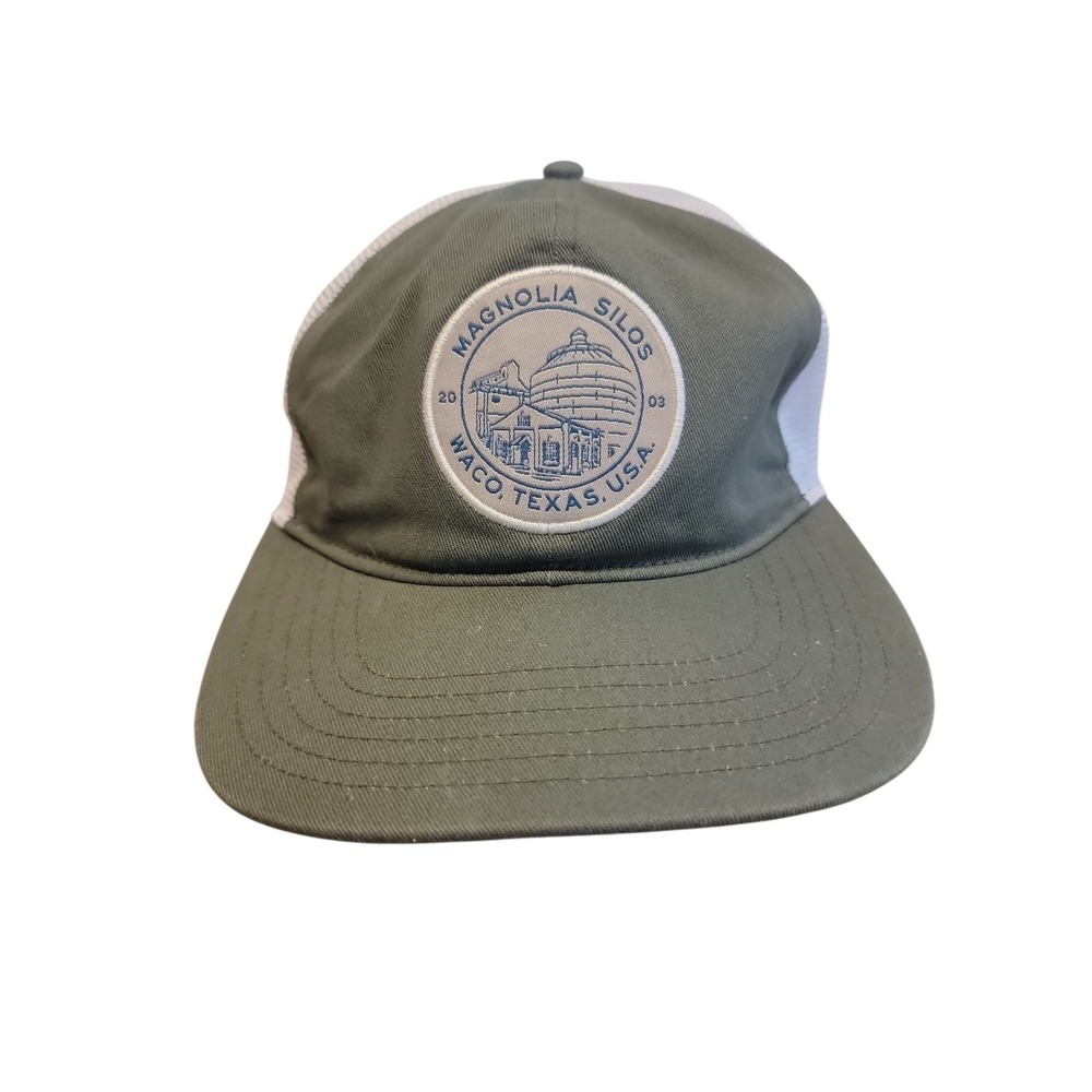 Magnolia Silos + Garden Waco TX Cap Strapback Hat Men's OSFA Green Gaines NEW
